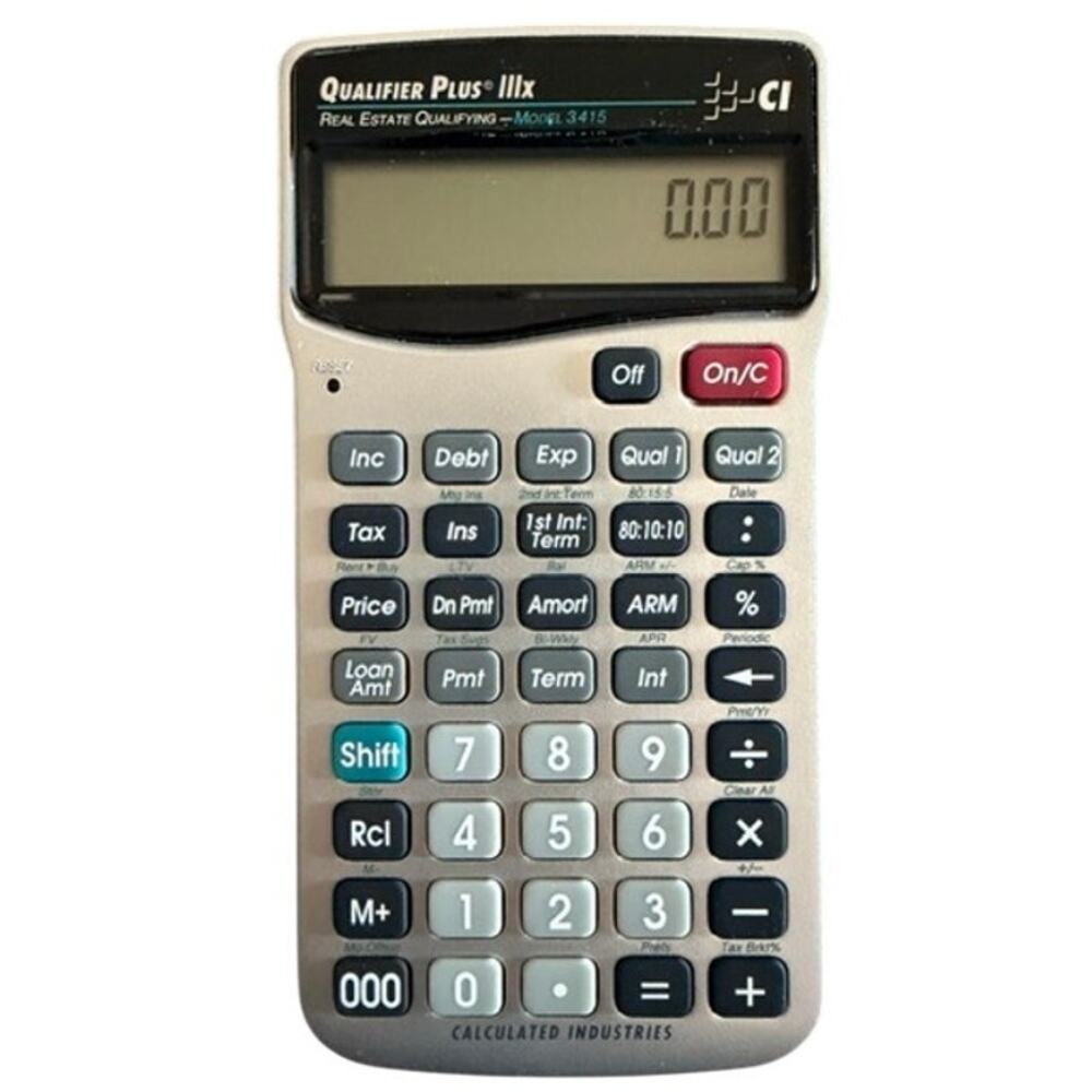 Calculated Industries Qualifier Plus IIIx Real Estate Calculator 3415